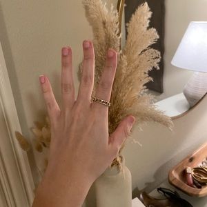 Mejuri Bold Chain Ring size 9